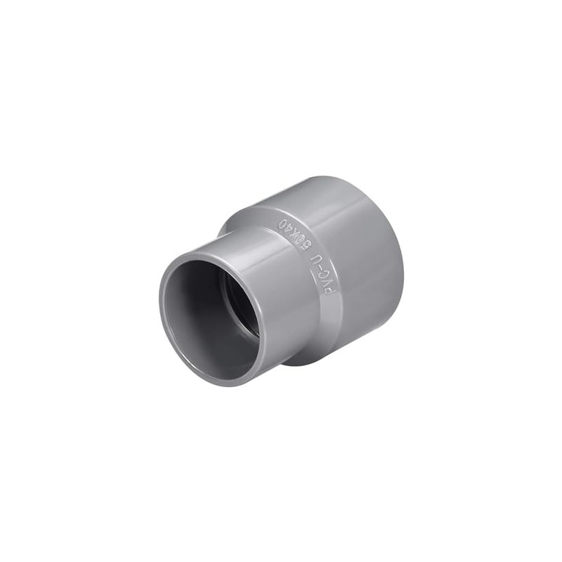 TOP-VIGOR 2Pcs PVC Reducing Coupling Hub by Hub 40mm x