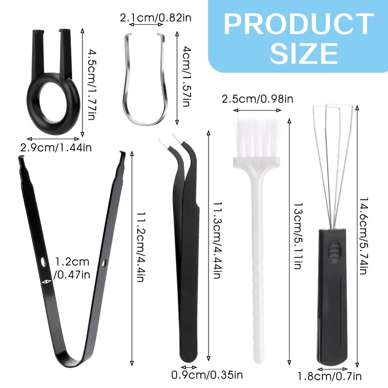 cobee Keycap Remover Tools Kit, 6 Pieces Keycap Switch Puller