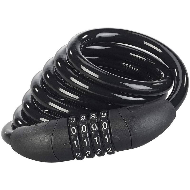 PEARL Bicycle Combination Lock: Steel Spiral Lock with 4 Digit