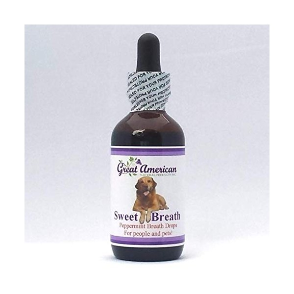 Natural Breath Drops for Pets with Chlorophyll & Peppermint Essential Oil