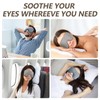 AiricePac Lavender Heat Eye Mask, Microwavable Moist Heating Pad for
