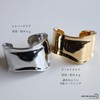 Stainless Steel Wide Bangle Wave Simple Bangle Thick Bone Cuff