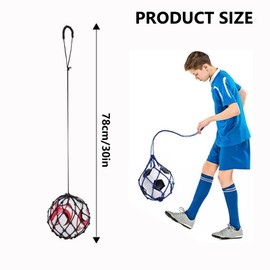 Quixotical 2 Pieces Football Kick Trainer, Solo Football Trainer, Elastic Soccer Practice Training, Solo Kick Trainer Football Trainer for Football Volleyball Children Beginners Kick Off Trainer