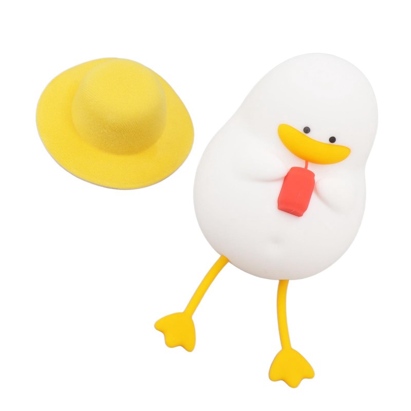 Cute Duck Night Light Warm Light RGB USB Charging Silicone