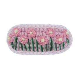 Coolideas Pure handmade crochet hairclip, fashion side hair clips for girl hand-made crocheted clips creative hair pins accessories hand made Chinese-style classical barrettes (Field flower clusters)