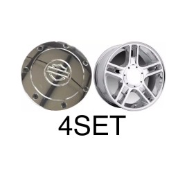 REPRODUCTION 4pcs. 2000-2003 Ford F150 Harley Davidson Edition Chrome 3410 Wheel Center Caps