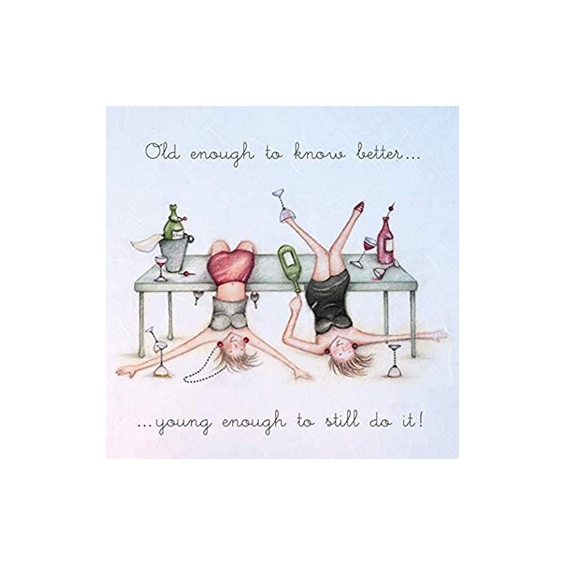 Berni Parker Ladies Birthday Card - Old Enough to Know