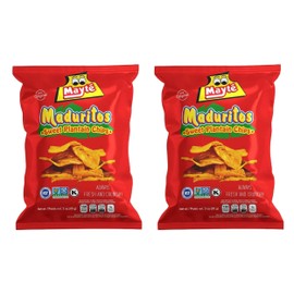 Mayte Maduritos || Sweet Plantain Chips || 3 oz / 85 g || (Pack 02) Always Crunchy