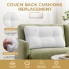 3 Packs Sofa Back Cushion Replacement, 3D Polyester Fiber Filled
