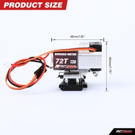 RCAWD Full Metal 2-Speed Transmission Gearbox with Base for FMS 1/18 Crawler Parts(Silver)