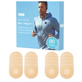 pbuu Nipple Covers for Men,160Pcs(80Pairs) Mens Nipple Covers,Anti-Chafing Running Nipple Covers Men for Sports and Daily Wear