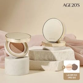 Age 20's 에이지투웨니스 노블 글로우 커버 쿠션본품1+리필1) SPF40+ PA+++) Age 20's Noble Glow Cover Cushion (1 original + 1 refill) SPF40+ PA+++