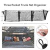 Gluebar Three Pocket Cargo Net and Automotive Cargo Net Stretchable，Cargo