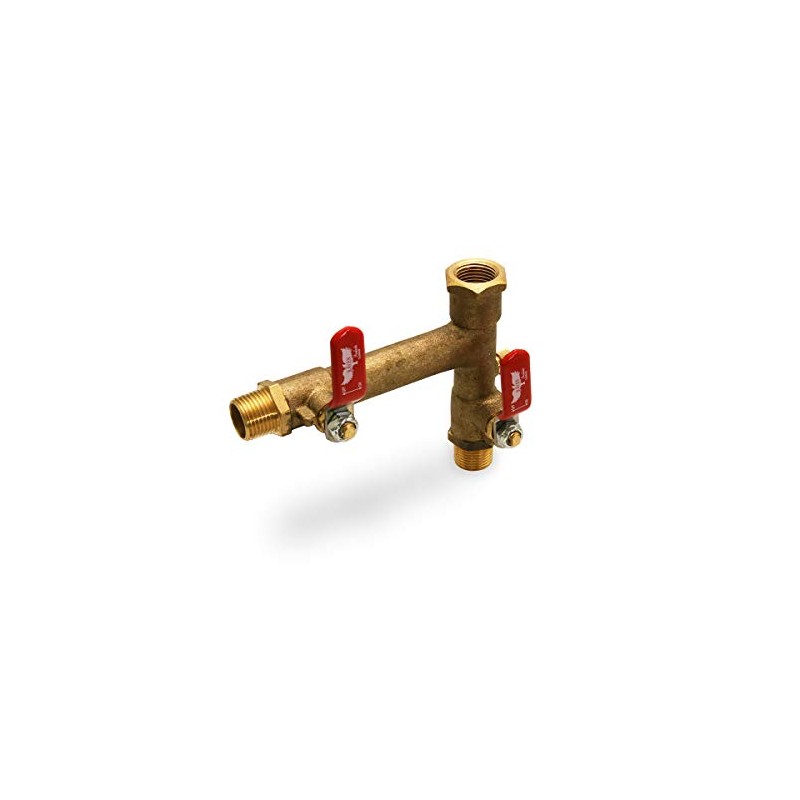 Midline Valve S3565 Double Shutoff Expansion Tank Isolator Valve, with