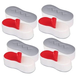 TEHAUX 8Pcs Toilet Seat Risers Bumper Pads Non Slip Toilet Lid Spacers for Home Hotel and Dorm Use Easy Installation Noise Reducing Design