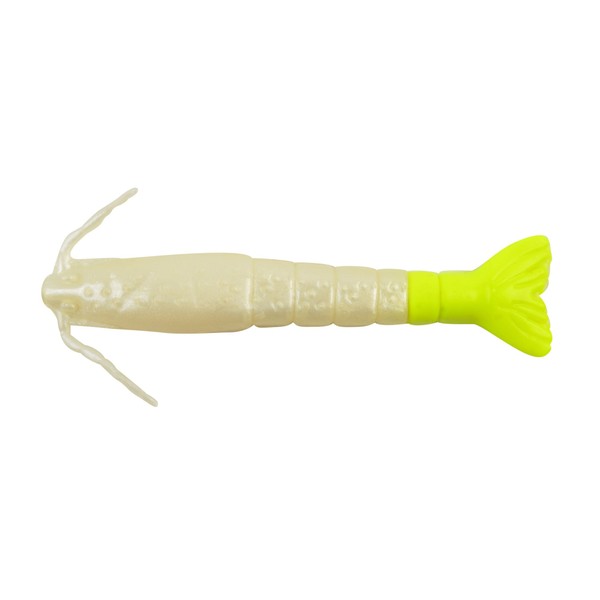 Berkley Gulp! Alive! Shrimp,Pearl White/Chartreuse,4"
