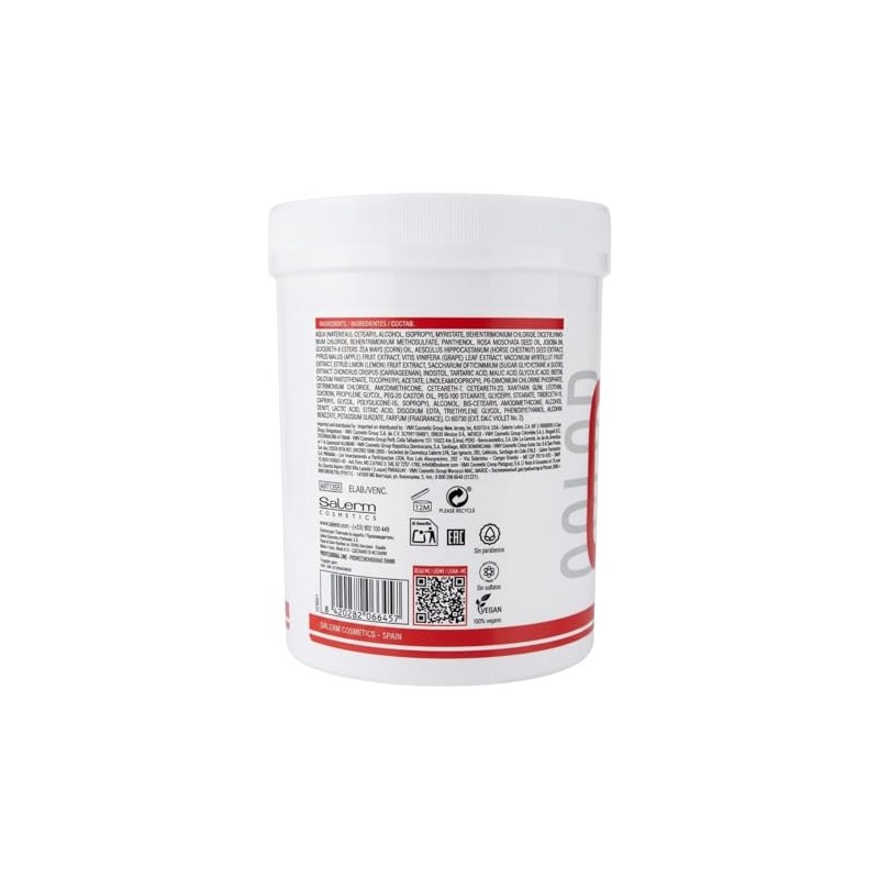 Salerm Mascarilla Con Vitaminas AE, Filtro Solar UV, Vegana, Frmula