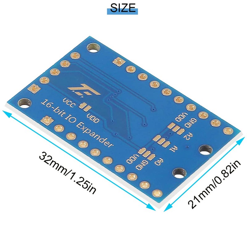 Youmile 2pcs PCF8575 Expansion Module I2C I/O Expansion Shield Module