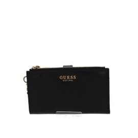 GUESS Portafoglio donna zip around Laurel slg black A25GU07 VA850057, black, Standard size, Casual