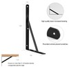 12 Pack L12 x H 8" Black Heavy Duty Shelf