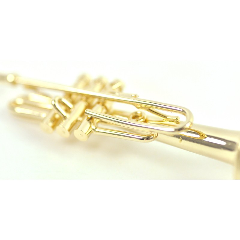Sunrise Sound House Miniature Musical Instrument Trumpet 1/12 Gold