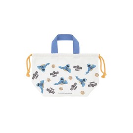 Sesame Street Market SSMKGB256710 BLU Lunch Drawstring Bag