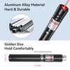 [2 Packs Green+Red Beam] Rechargeable Green & Red Beam Light