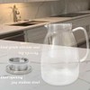 Bunhut Glass Pitcher with Lid,68 oz Water Pitcher for Hot