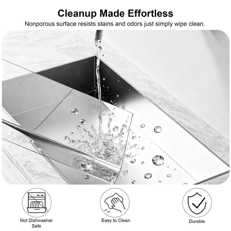 Tempered Glass Cutting Board with Lips, Clear Cutting Board, Easy