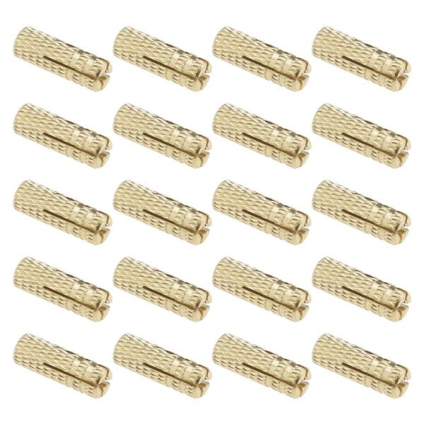 SG Store Pack of 20 M4 Drop-in Anchor, Brass Wall