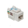 Jack Keystone Cat6 RJ45 UTP Blanco De Impacto 8P8C Para