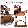 QIUTIMIY Leather Handbag Strap, Replacement Shoulder Bag Straps for Longchamp