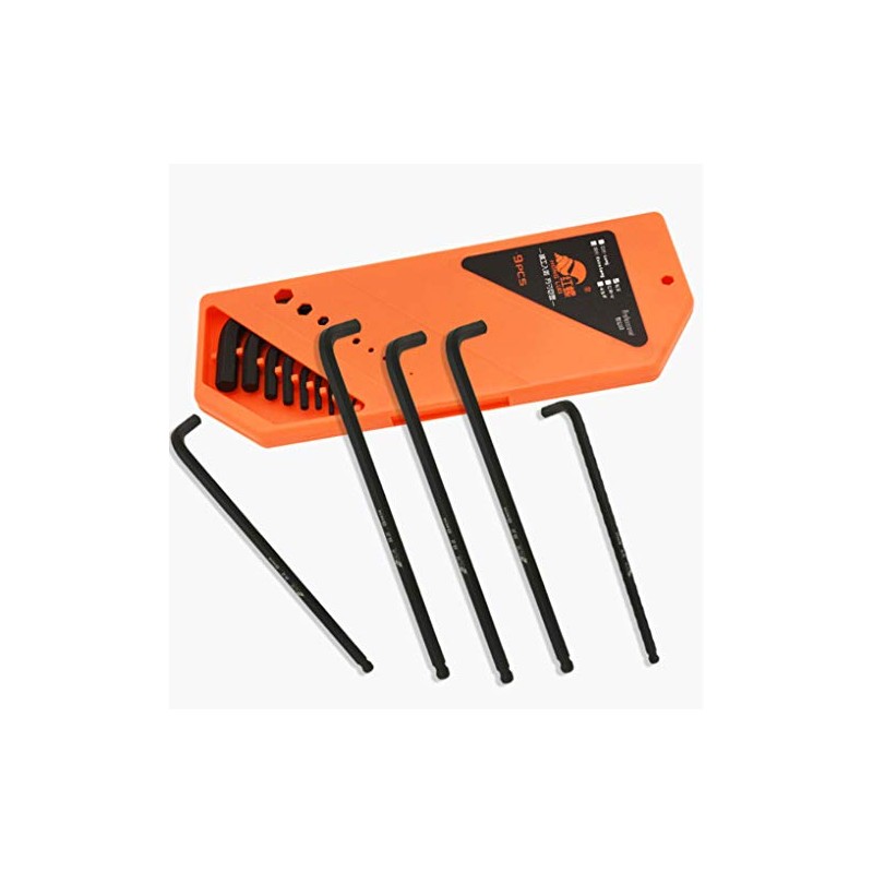 Llave hexagonal de 9 piezas 1,5-10 Mm Set llave hexagonal