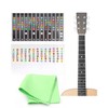 KGDUYC 4pcs Guitar Fingerboard Sheet Music Stickers, Fingerboard Guitar Neck