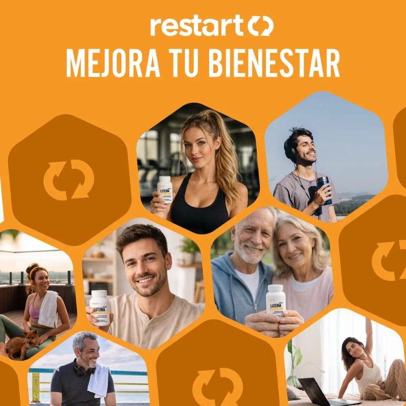 Restart Luteína 40mg Zeaxantina Complejo Carotenoides Máxima Concentración Betacaroteno Zinc