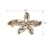 Alilang Luxury Glitter Sparkly Crystal Rhinestone Starfish Hair Barrettes Clips