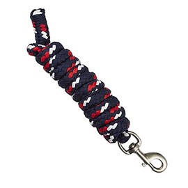 Elico Windermere Lead Rope - Navy, Red and White with Trigger Clip