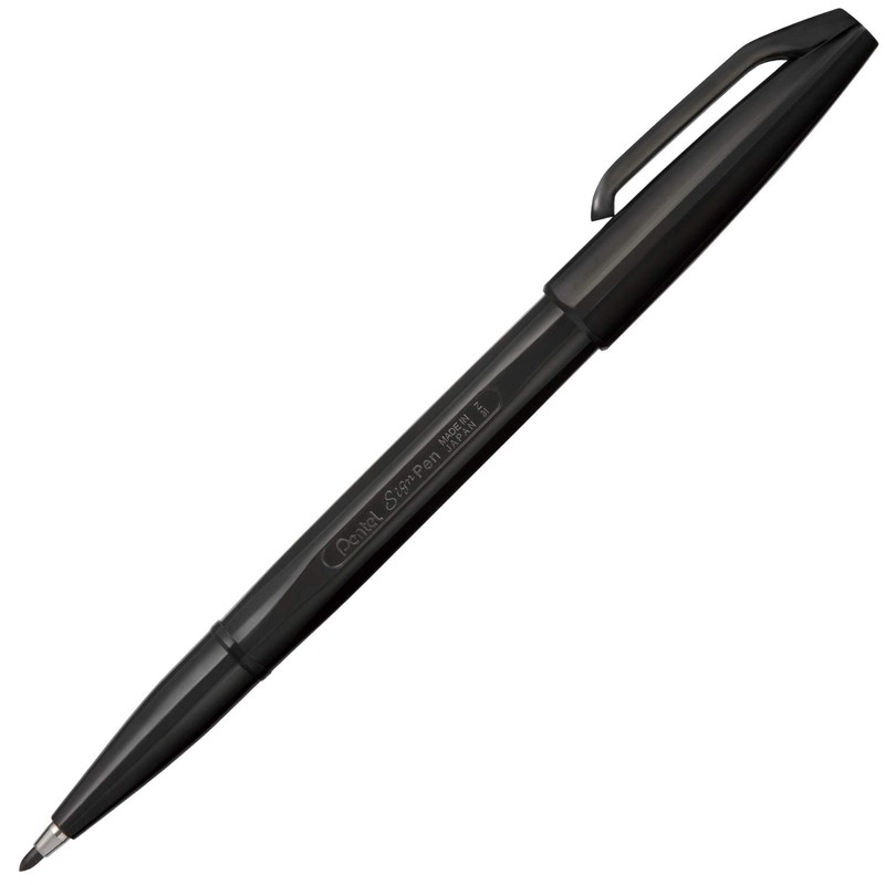 Pentel Watercolor Pen Sign Pen Black XS520-AD