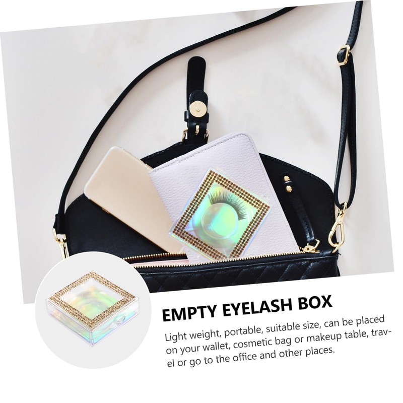 MERRYHAPY Unique Design Eyelash Case 6pcs Lash Storage Box for