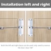 Door Closer,Automatic Door Closer Zinc Alloy Safety Spring Door Closer