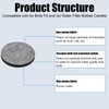 4 Pack Micro Disc Water Filter Discs for Brita Fill