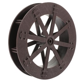 VOSAREA Fountain Water Wheel Work Desk Accessories Mini Decor Work Desk Decor Small Water Wheel Micro Water Wheel DIY Fountain Wheel Plastic Brown Photography Prop Running Water Wheel Fall