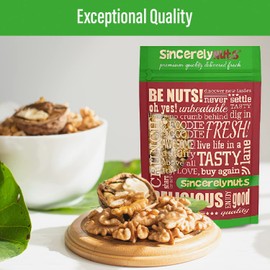 Sincerely Nuts Raw Shelled Walnuts (3lb bag) | No Shell Walnut Halves and Pieces | Easy to Eat & Cook Right Out of the Bag | Kosher & Gluten Free Superfood | Plant Based Fiber & Healthy Fats