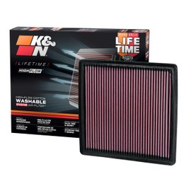 K&N High-Flow Original Lifetime Engine Air Filter: Increase Performance, Premium, Washable: Compatible with 2007-2024 FORD/LINCOLN: Expedition, F150, F250, F350, F450, F550, F560, Navigator, 33-2385