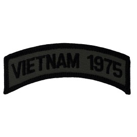 Vietnam 1975 OD Subdued Tab (364) 3 1/2" x 1 1/2" Embroidered Patch 20965