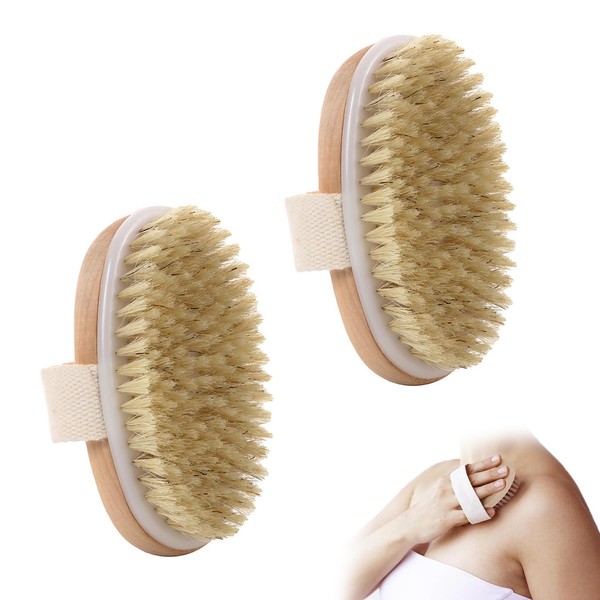 2 Pack Body Brushes,Exfoliating Magic,Blood Circulation Boosting Brush,Helps Reduce Cellulite