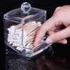 Acrylic Swab Storage Dispenser Holder Clear Makeup Organizer Cotton Bud