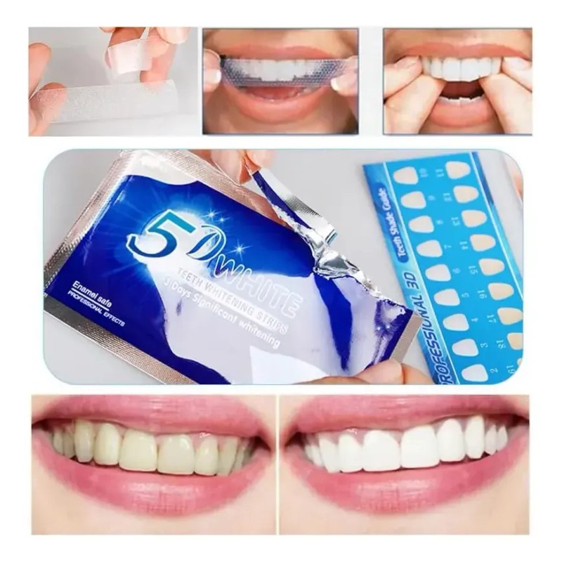 Tiras 3d White Blanqueadoras Dentales