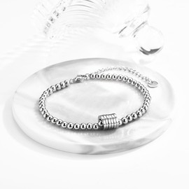 Leyung 60th Birthday Gifts for Women, 6 Circles Bracelet Jewelry for Her Six Decades 60 Year Old Birthday Gift for Mom Grandma Nana Friend Aunt