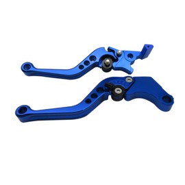 Blue CNC6 Position Shorty Brake Clutch Lever for Honda CBR250R 2011-2013 ,CBR300R 2014-2016 ,CB300F/FA 2014-2016 , CB400F/CB400R 2013-2015 , GROM MSX 2014-2016